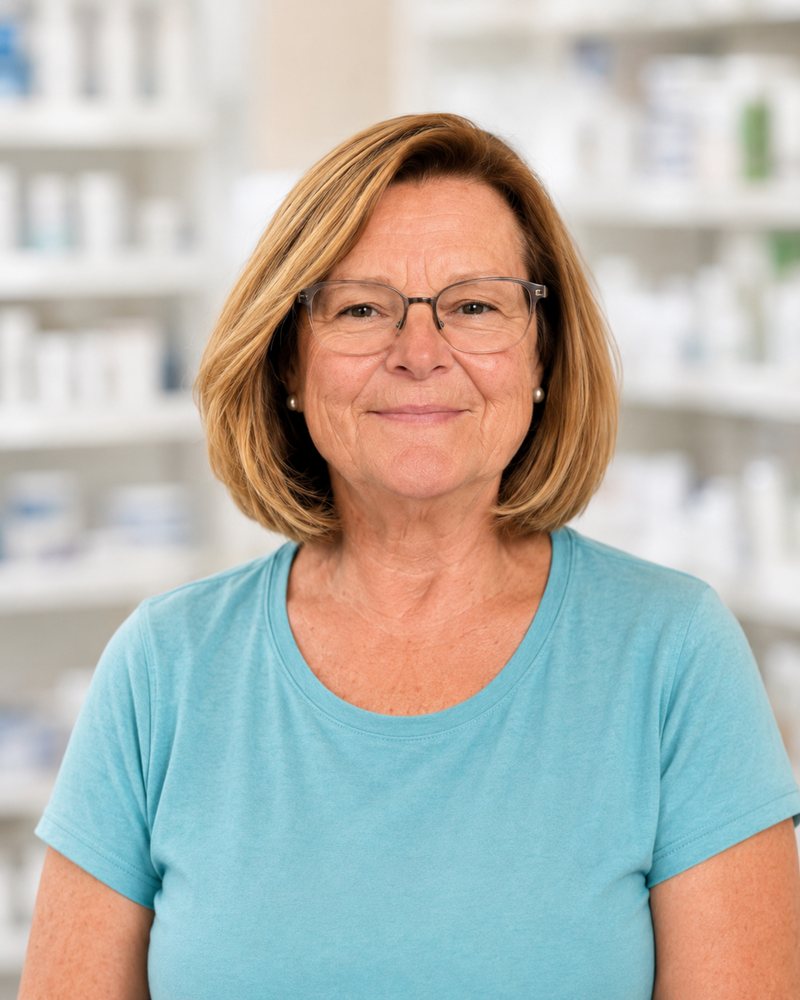 Porträt von Evi Wesp im Verkaufsraum des Sanitätshauses